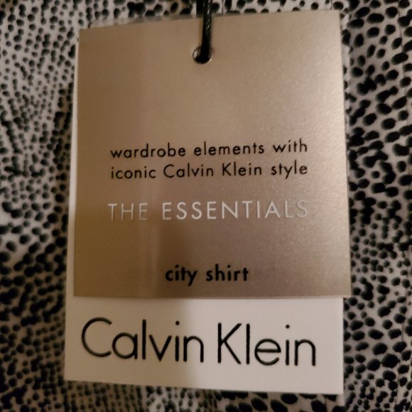 Calvin Klein Black & White Shirt Size L - Picture 8 of 12